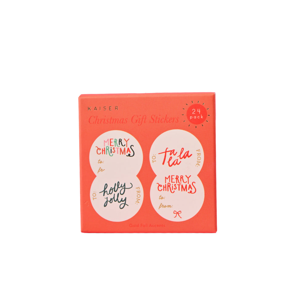 Christmas Wrap Stickers - Christmas Words